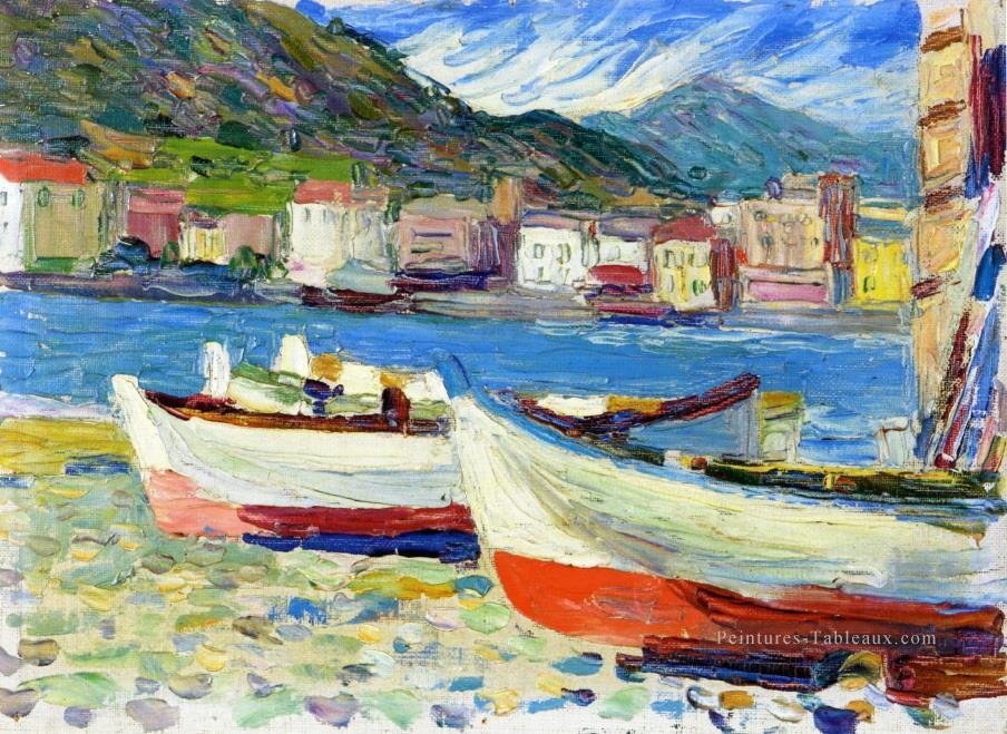 Rapallo bateaux Abstraite Peintures à l'huile